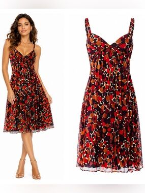 Burberry of London Silk Spaghetti Strap Summer Dress 4
